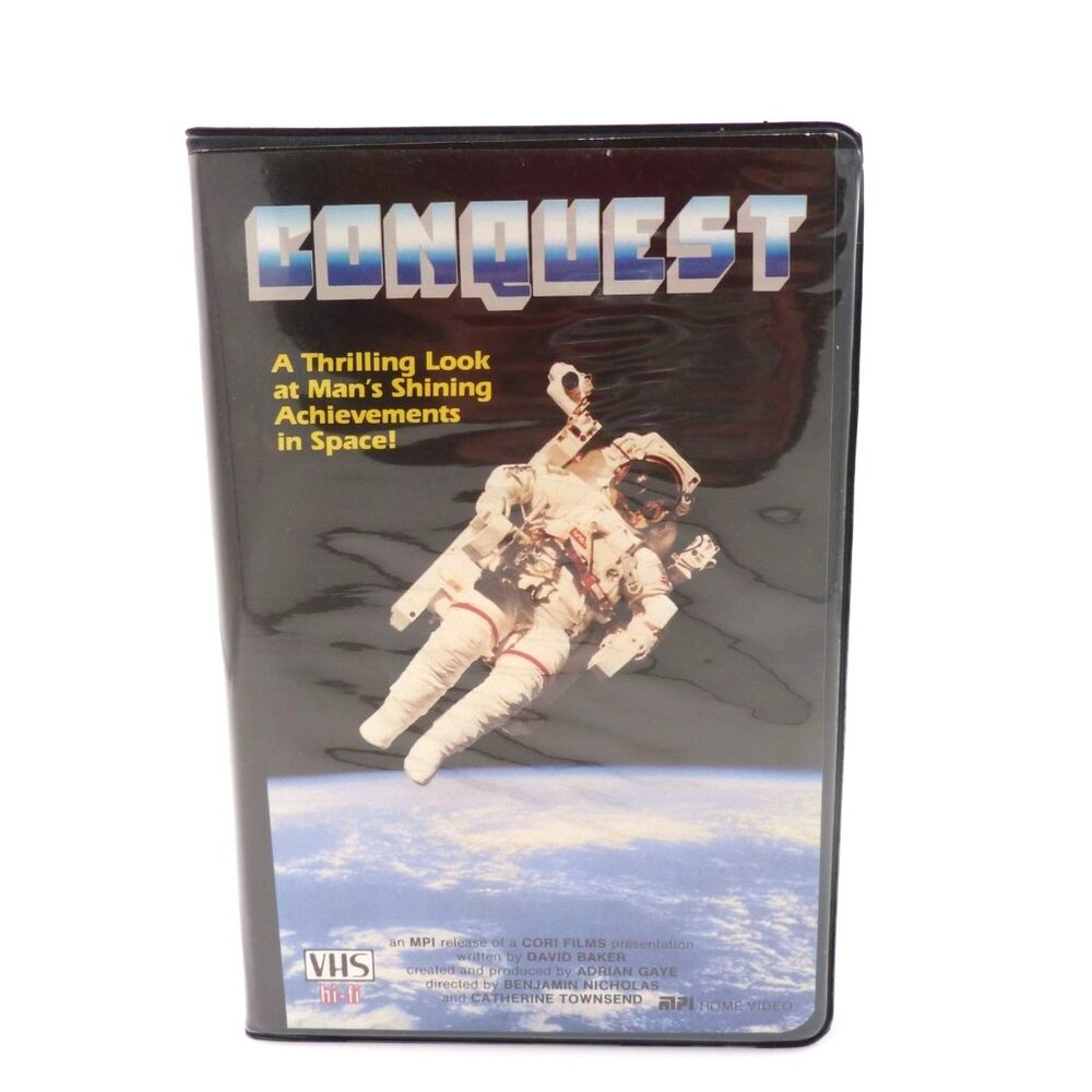 MPI VHS Double Clamshell CONQUEST 1985 3-Hour Space Exploration Documentary
